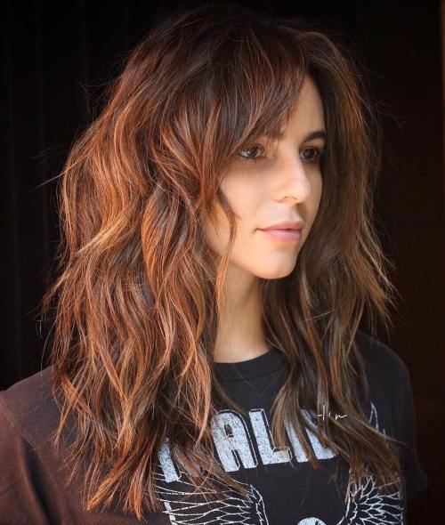 Corte de pelo shaggy